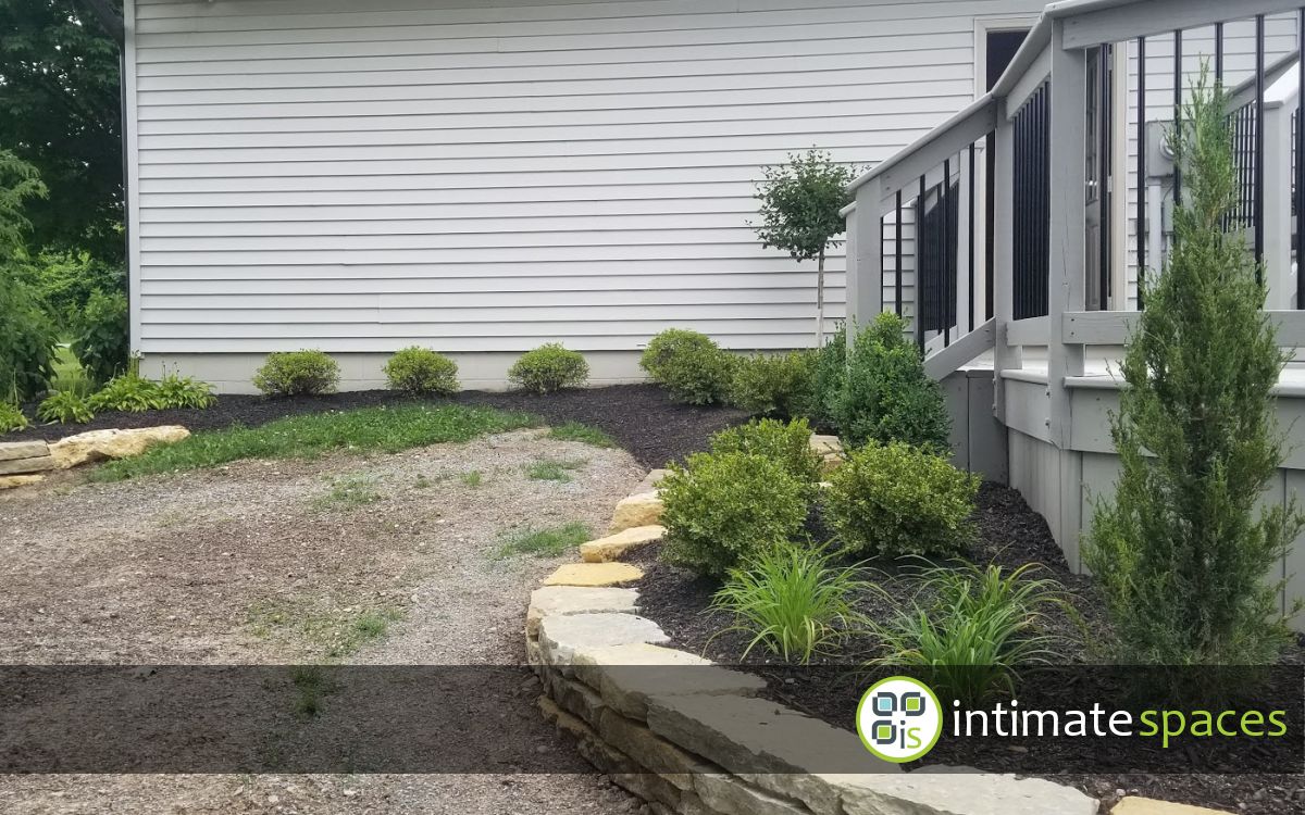 Outdoor Living: Deck, Stone Steps & walls