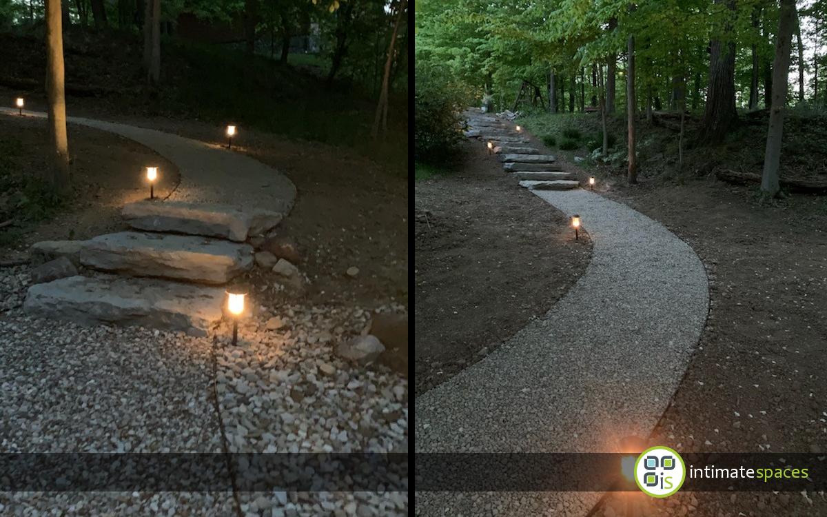 Outdoor Project: Stone walls, fire pit, dock, deck