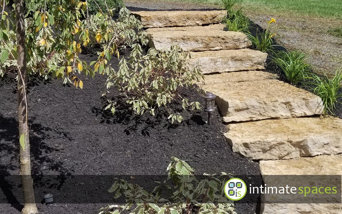 Outdoor Project: Patio, fire pit, deck, stone steps