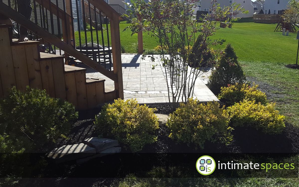 Outdoor Project: Patio, cedar deck, arbor. landscape