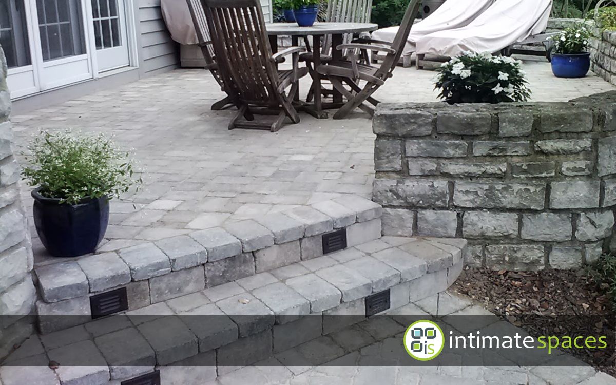 Outdoor Project: Tiered patio, low voltage lighting
