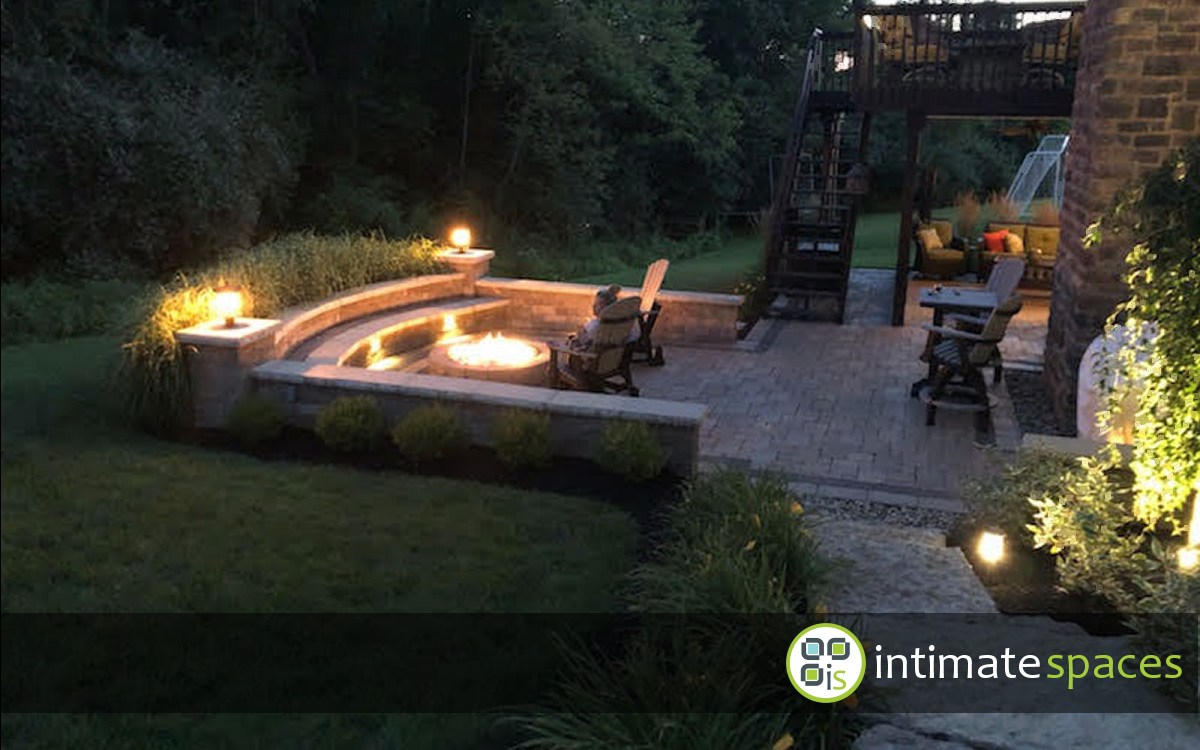 Outdoor Project: Patio, fire pit, deck, stone steps